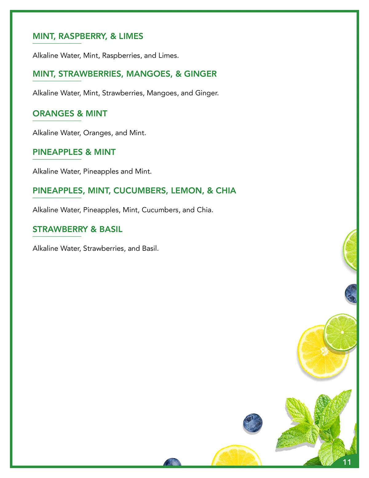 Juice Bar Ingredients - Page 11