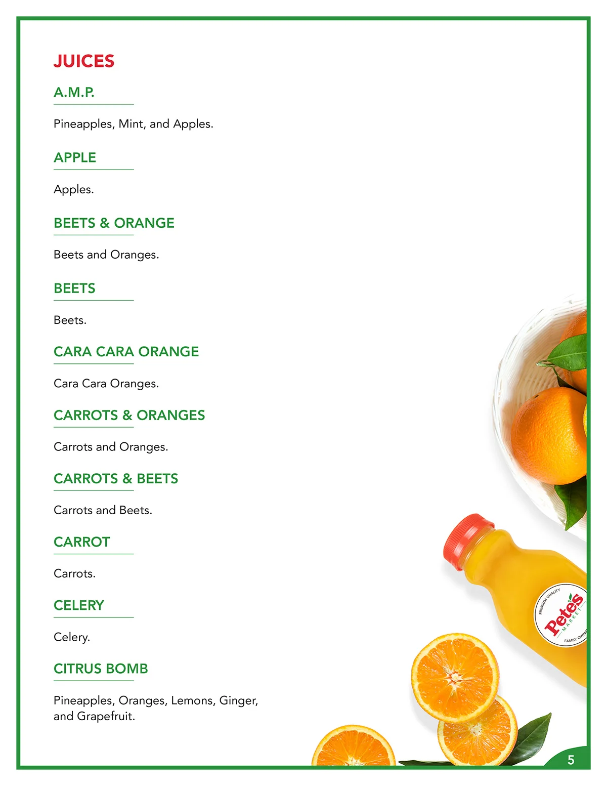 Juice Bar Ingredients - Page 5