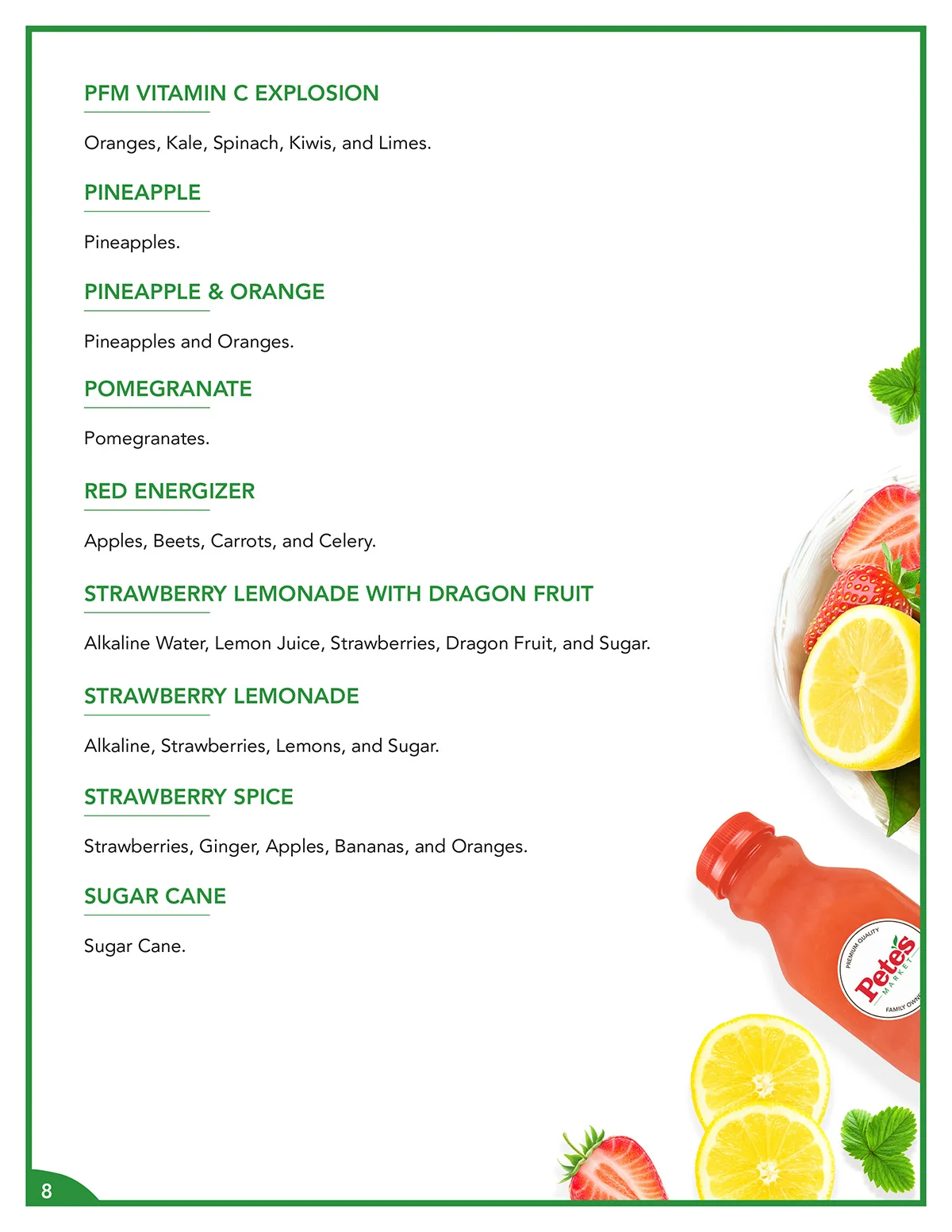 Juice Bar Ingredients - Page 8