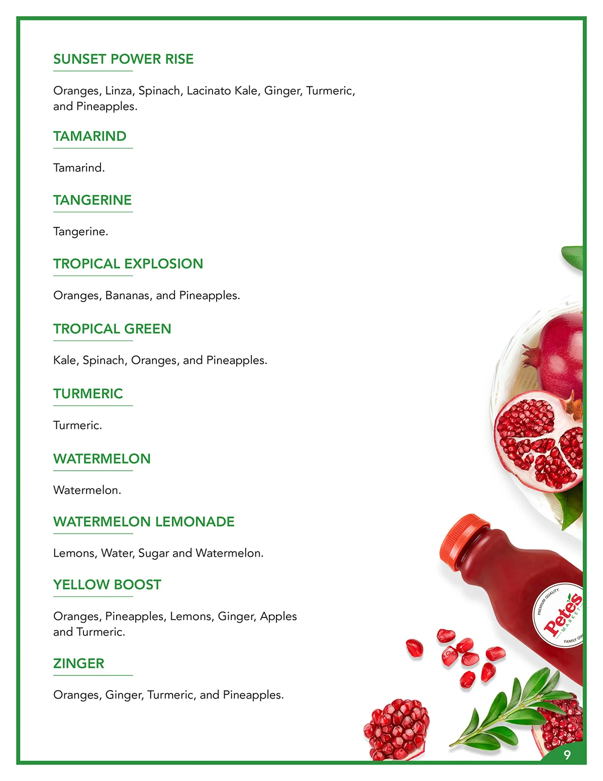 Juice Bar Ingredients - Page 9