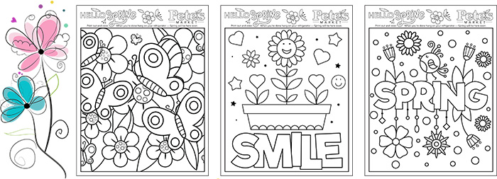 Spring Greening Blog Coloring Pages